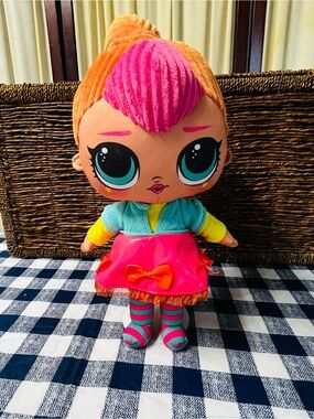 L.O.L. Surprise! Neon Q.T. Large 16" Huggable Soft Plush Doll 2020